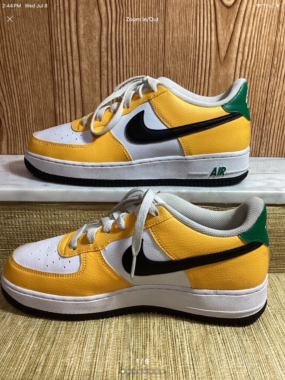 Nike Air Force 1 Low University Oakland Athletics size Y7FN8008-700